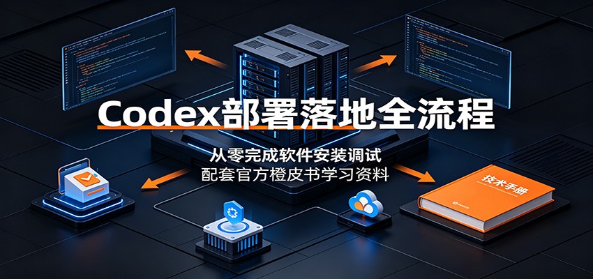 Codex部署落地全流程:从零完成软件安装调试,配套官方橙皮书学习资料