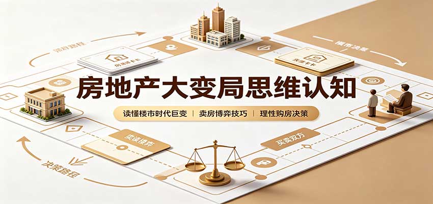 房地产大变局思维认知:读懂楼市时代巨变,卖房博弈技巧,理性购房决策