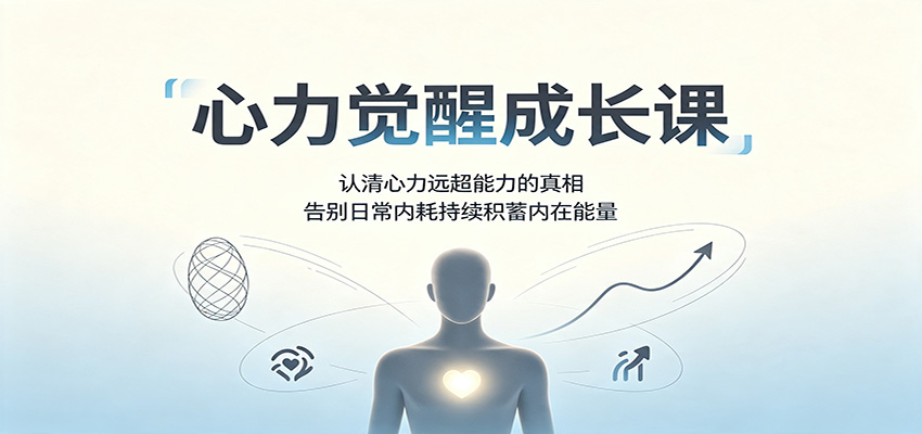 心力觉醒成长课：认清心力远超能力的真相，告别日常内耗持续积蓄内在能量
