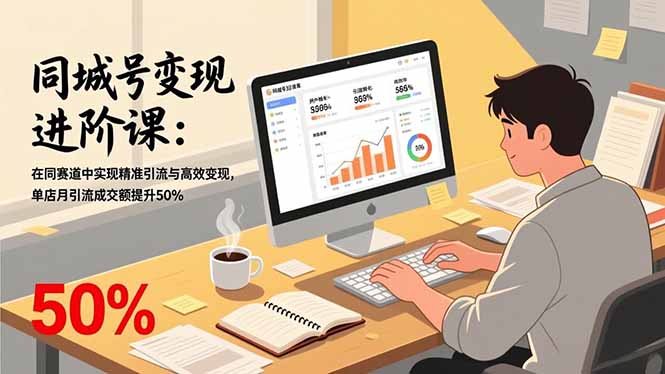 （17015期）同城号变现进阶课：在同城赛道中实现精准引流与高效变现，单店月引流成交额提升50%