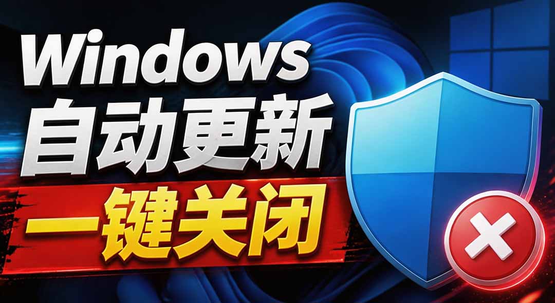 （20349期）Windows7/10/11系统禁止更新工具来了！仅400KB，一键禁止系统更新和恢复更新，小巧好用