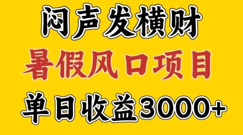30天赚了7.5W 暑假风口项目，比较好学，2天左右上手