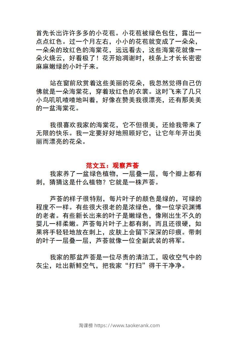 图片[3]-三年级语文下册1-8单元作文范文-淘课榜
