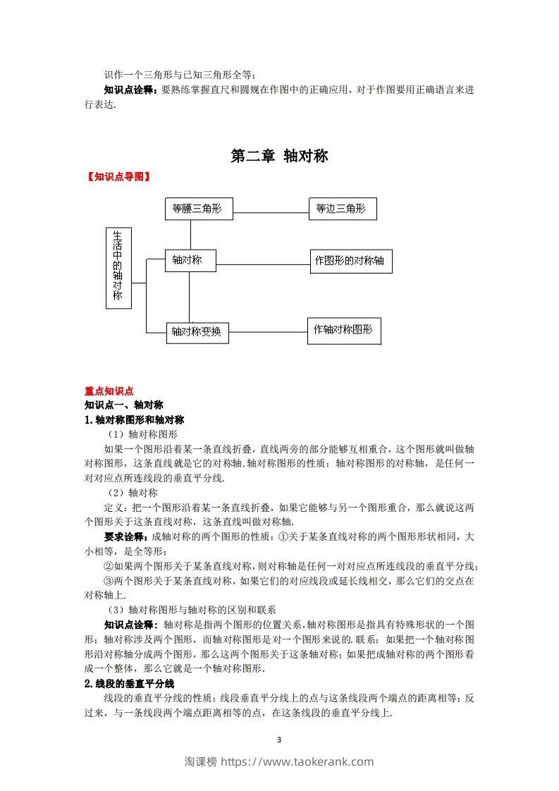 图片[3]-鲁教版数学七年级上册知识点汇总-淘课榜