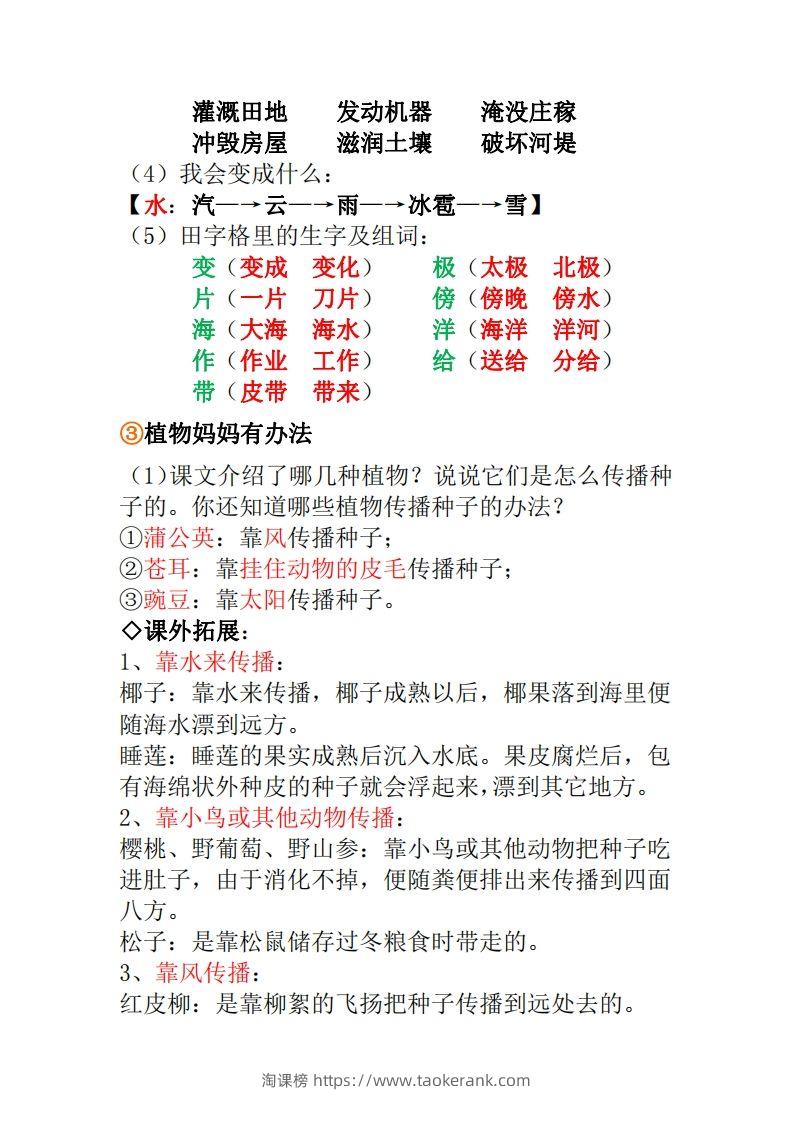 图片[2]-二年级上册语文全册每课重点知识点汇总()-淘课榜