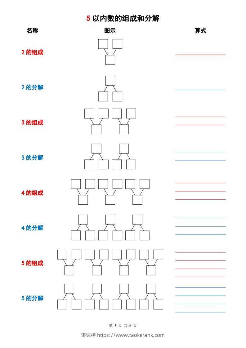 图片[3]-一上数学【10以内数的组成与分解】-淘课榜