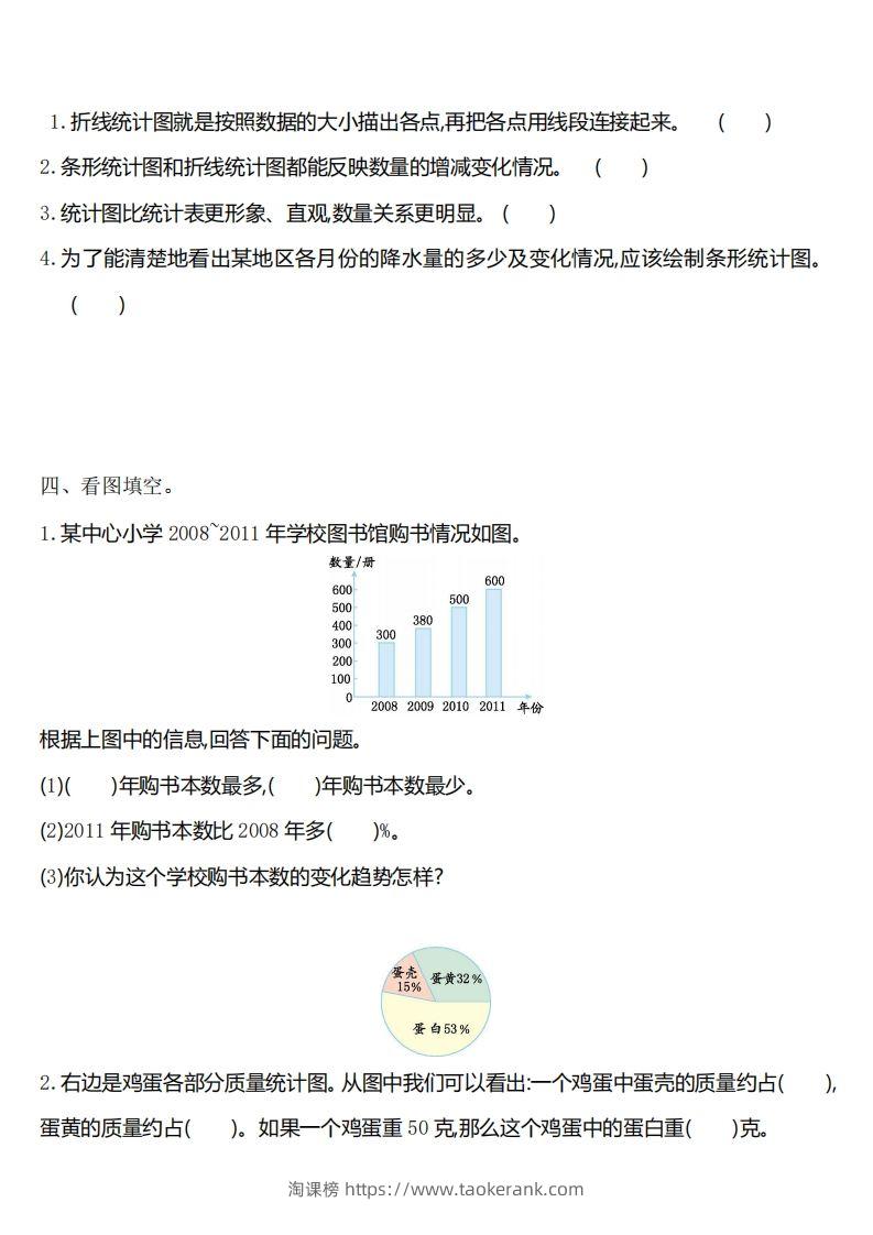 图片[2]-六下苏教版数学第一单元测试卷-1-淘课榜