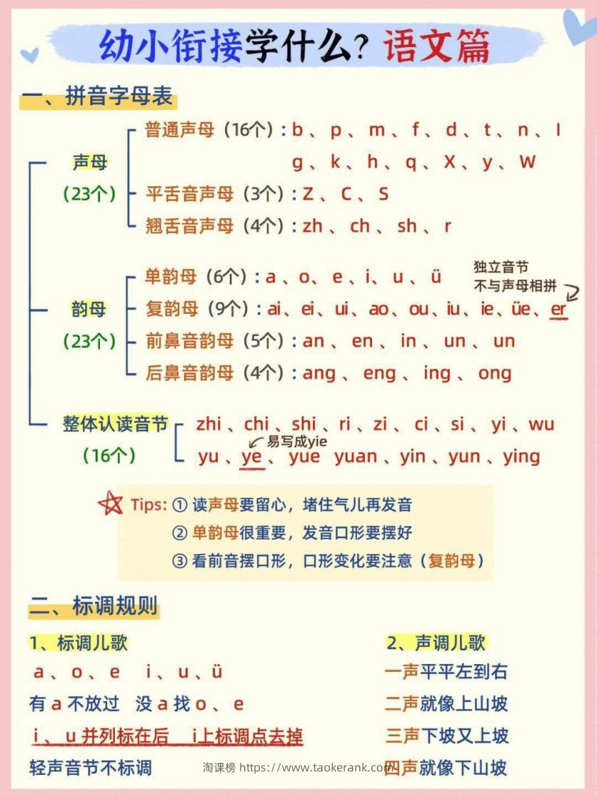 幼小衔接语文篇-淘课榜
